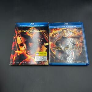 Hunger Games Movie Blu Ray Lot of 2 Hunger Games & Mocking Jay Part I